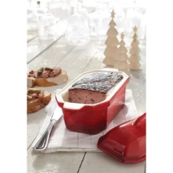 Terrine En Céramique émaillée 20,5 Cm Rouge -Pas Cher Cuire Joie Magasin 059124 4 4 Terrine en ceramique emaillee 20 5 cm rouge Mathon