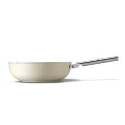 Smeg Wok Aluminium Antiadhésif 30 Cm Crème Mat 5 Smeg Wok Aluminium Antiadhésif 30 Cm Crème Mat -Pas Cher Cuire Joie Magasin 116001 1 2 Wok aluminium antiadhesif 30 cm creme mat Smeg