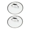 Lot De 2 Couvercles En Verre Excell'Inox 30 Et 32 Cm
