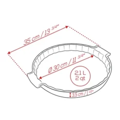 Peugeot Moule à Tarte Céramique Bleu 30 Cm -Pas Cher Cuire Joie Magasin 201202 1 2 Moule a tarte ceramique bleu 30 cm Peugeot