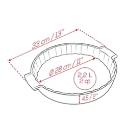 Peugeot Tourtière Céramique Rouge 28 Cm -Pas Cher Cuire Joie Magasin 201204 1 2 Tourtiere ceramique rouge 28 cm Peugeot
