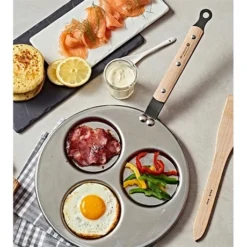 De Buyer Poêle 3 Blinis Minéral B Bois 27 Cm -Pas Cher Cuire Joie Magasin 211019 1 1 Poele 3 blinis Mineral B Bois 27 cm De Buyer