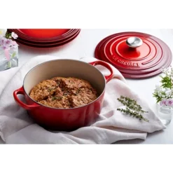 Le Creuset Cocotte Fonte Rond 26 Cm Cerise -Pas Cher Cuire Joie Magasin 213184 3 3 Cocotte fonte rond 26 cm cerise Le Creuset