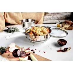 Cuit Vapeur Universel Inox Mutine 3 Cuit Vapeur Universel Inox Mutine -Pas Cher Cuire Joie Magasin 270007 1 2 Cuit vapeur universel inox Mutine Cristel