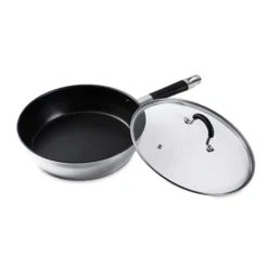 Sauteuse Antiadhésive Inox Et Couvercle Rapid Cook 28 Cm