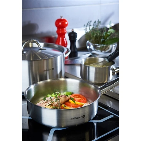 De Buyer Sauteuse Bord Droit Inox 24 Cm Prim'Appety 2 De Buyer Sauteuse Bord Droit Inox 24 Cm Prim'Appety – Image 2