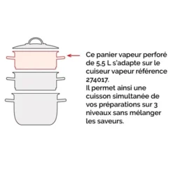 Panier Pour Cuiseur Vapeur Inox 26 Cm -Pas Cher Cuire Joie Magasin 274019 2 5 Panier pour cuiseur vapeur inox 26 cm Mathon