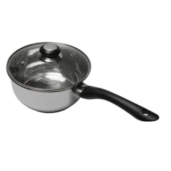 Casserole Inox Avec Couvercle En Verre 16 Cm