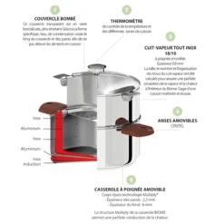 Cuiseur Biome 24 Cm Anses En Bois D'olivier -Pas Cher Cuire Joie Magasin 276009 2 4 Cuiseur Biome 24 cm anses en bois d olivier Cristel