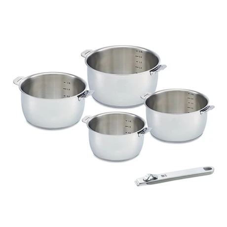 Lot De 4 Casseroles Select Et Poignée Amovible Grise Beka 1 Lot De 4 Casseroles Select Et Poignée Amovible Grise Beka