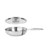 Lot Poêle Sautoir Et Couvercle Inox Castel’Pro 28 Cm