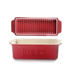 Ibili Moule à Pain Avec Couvercle Rouge -Pas Cher Cuire Joie Magasin 301369 4 1 Moule a pain avec couvercle rouge Ibili