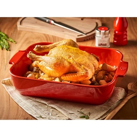 Peugeot Set 2 Petits Plats à Four Rouge Céramique 21 Et 25cm 3 Peugeot Set 2 Petits Plats à Four Rouge Céramique 21 Et 25cm – Image 3