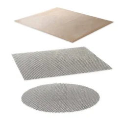 Lot 2 Grilles De Cuisson Anti-adhérentes + Feuille De Protection Pour Four