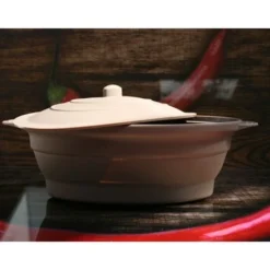 Papillote Rétractable Fond Vapeur En Silicone 30 Cm 1,5 L -Pas Cher Cuire Joie Magasin 35145 4 5 Papillote retractable fond vapeur en silicone 30 cm 1 5 L Mathon