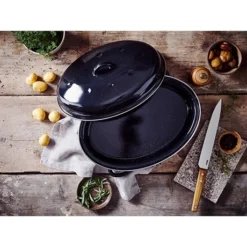 BEKA Roaster émail Roasty Cook 32 Cm -Pas Cher Cuire Joie Magasin 383001 2 1 Roaster email Roasty Cook 32 cm Beka