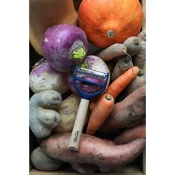 Opinel Eplucheur Rasoir T DUO Bois Bleu -Pas Cher Cuire Joie Magasin 401017 2 2 Eplucheur rasoir T DUO bois bleu Opinel