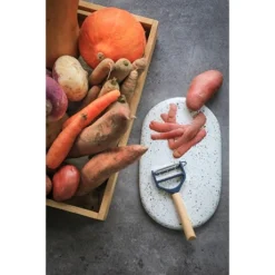 Opinel Eplucheur Rasoir T DUO Bois Bleu -Pas Cher Cuire Joie Magasin 401017 3 2 Eplucheur rasoir T DUO bois bleu Opinel