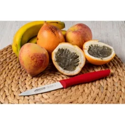 Set 3 Couteaux D'office Nova Coloris Rouge -Pas Cher Cuire Joie Magasin 411064 2 1 Set 3 couteaux d office Nova coloris rouge Arcos