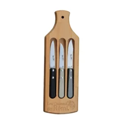 Coffret Planche Et 3 Couteaux Office Manche Paperstone