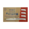 Opinel Coffret 4 Couteaux De Table Lame Micro-dentée 11 Cm Bon Appétit Plus Nuage