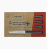 Opinel Coffret 4 Couteaux De Table Lame Micro-dentée 11 Cm Bon Appétit Plus Anthracite
