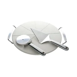 Cuisinart Set à Pizza Avec Pierre De Cuisson, Roulette Et Pelle