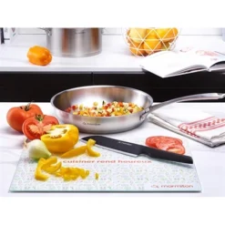 Couteau Santoku 17,5 Cm Noir Passion -Pas Cher Cuire Joie Magasin 471042 2 1 Couteau santoku 17 5 cm noir Passion Marmiton