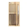 6 Couteaux à Steak Antik En Bois D’acacia Et Coffret Bois