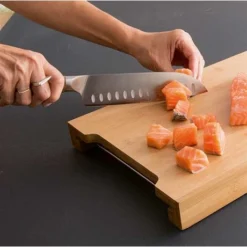 Set De 4 Couteaux Bois D'acacia Et Lame Inox -Pas Cher Cuire Joie Magasin 471071 2 3 Set de 4 couteaux bois d acacia et lame inox Mathon