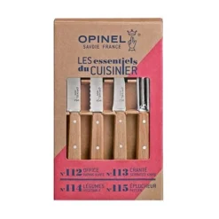 Opinel Coffret 4 Couteaux Essentiels Hêtre -Pas Cher Cuire Joie Magasin 471163 1 4 Coffret 4 couteaux Essentiels Hetre Opinel