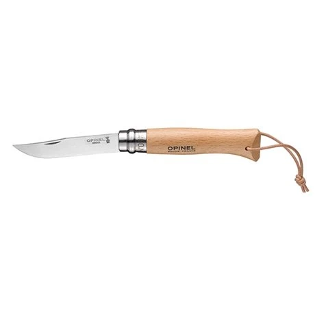 Opinel Couteau Pliant N°8 Lame Inox 8,5 Cm Avec Lanière Baroudeur 1 Opinel Couteau Pliant N°8 Lame Inox 8,5 Cm Avec Lanière Baroudeur