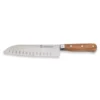 Couteau Santoku Bois D'olivier Lame Inox 17 Cm