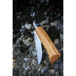 Opinel Couteau Pliant N°08 Inox 8,5 Cm Manche En Olivier -Pas Cher Cuire Joie Magasin 471213 1 3 Couteau pliant N 08 Inox 8 5 cm manche en Olivier Opinel