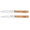 Opinel Set 2 Couteaux Office Lames Lisse Et Crantée 10 Cm Couleur Naturel