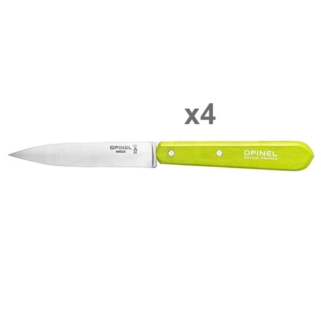 Opinel Set 4 Couteaux Office Lames Lisses Inox 10 Cm Coloris Pomme 2 Opinel Set 4 Couteaux Office Lames Lisses Inox 10 Cm Coloris Pomme – Image 2
