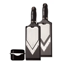 Microplane Mandoline En V Réglable Avec Lame à Julienne -Pas Cher Cuire Joie Magasin 478018 1 2 Mandoline en V reglable avec lame a julienne Microplane