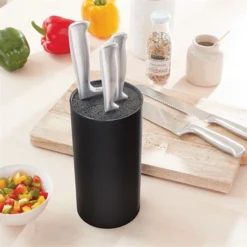 Lot Bloc Couteaux Universel Noir Et Set De 5 Couteaux -Pas Cher Cuire Joie Magasin 479020 1 2 Lot bloc couteaux universel noir et set de 5 couteaux Mathon