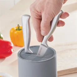 Lot Bloc Couteaux Universel Avec Porte-ustensiles Et Set De 5 Couteaux -Pas Cher Cuire Joie Magasin 479021 1 1 Lot bloc couteaux universel avec porte ustensiles et set de 5 couteaux Mathon