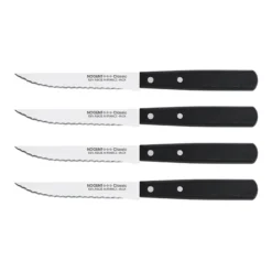 Set De 4 Couteaux à Steak 11 Cm Noir