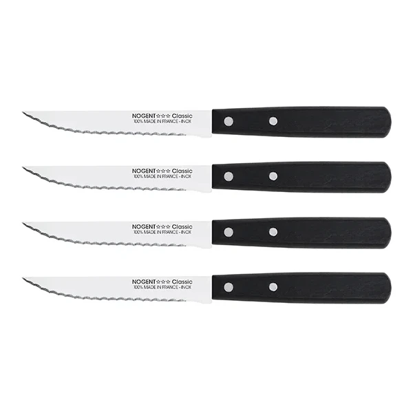 Set De 4 Couteaux à Steak 11 Cm Noir 1 Set De 4 Couteaux à Steak 11 Cm Noir