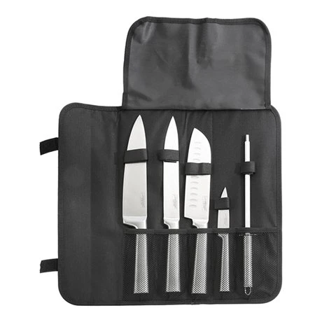 Sacoche 4 Couteaux De Cuisine Et Fusil à Aiguiser Pradel 1 Sacoche 4 Couteaux De Cuisine Et Fusil à Aiguiser Pradel