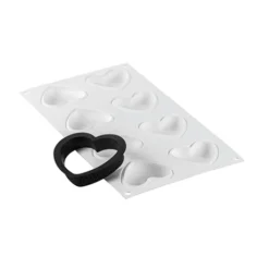 Silikomart Kit 6 Mini Tarte En Silicone Petit Amour -Pas Cher Cuire Joie Magasin 500007 1 2 Kit 6 mini tarte en silicone Petit Amour Silikomart