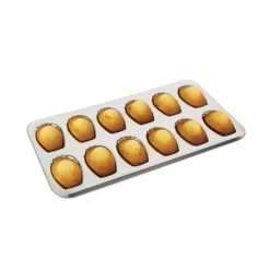 Plaque De 12 Madeleines En Fer Blanc -Pas Cher Cuire Joie Magasin 503008 1 1 Plaque de 12 madeleines en fer blanc Gobel