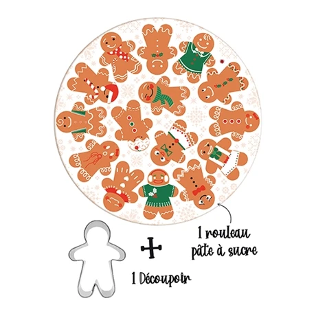 Kit Easy Biscuits Bonhomme En Pain D’épices 1 Kit Easy Biscuits Bonhomme En Pain D’épices