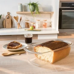 Lot Moules à Cake 24 Cm Et à Tarte 26 Cm En Verre Borosilicate -Pas Cher Cuire Joie Magasin 509122 2 1 Lot moules a cake 24 cm et a tarte 26 cm en verre borosilicate Mathon