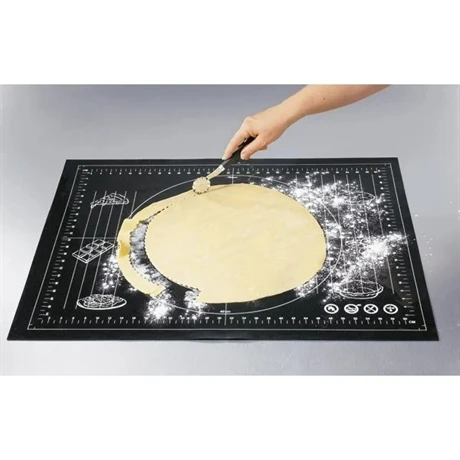 Lot Tapis De Pâtisserie Multi-diamètres Et Rouleau Anti-adhérent 45 Cm 2 Lot Tapis De Pâtisserie Multi-diamètres Et Rouleau Anti-adhérent 45 Cm – Image 2