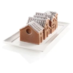 Silikomart Moule 3D Bûche Village Enneigé En Silicone -Pas Cher Cuire Joie Magasin 511158 2 2 Moule 3D buche village enneige en silicone Silikomart
