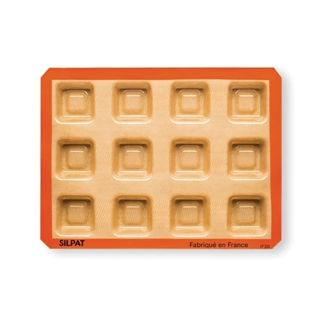 Plaque De 12 Empreintes Savarins Carrés 1 Plaque De 12 Empreintes Savarins Carrés