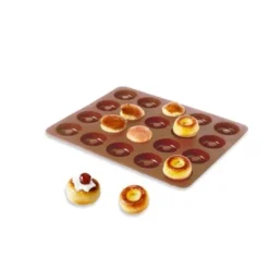 Lot De 2 Flexi'Plaques En Silicone - 20 Mini-muffins Et 20 Mini-savarins -Pas Cher Cuire Joie Magasin 519042 2 1 Lot de 2 Flexi Plaques en silicone 20 mini muffins et 20 mini savarins Mathon